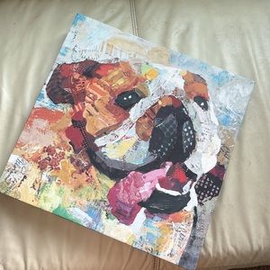 English Bulldog Canvas Painting